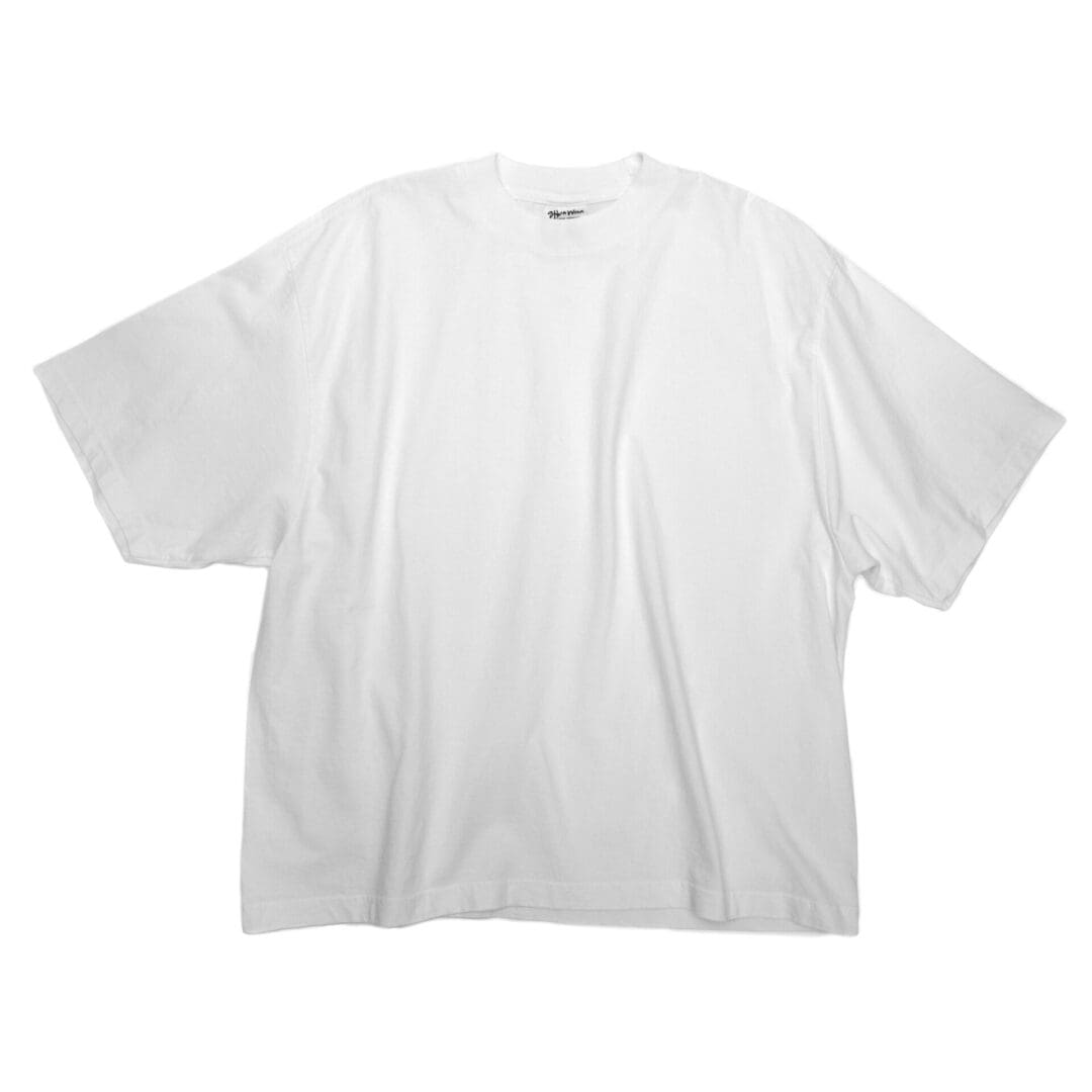 A white t-shirt is shown on a plain background.