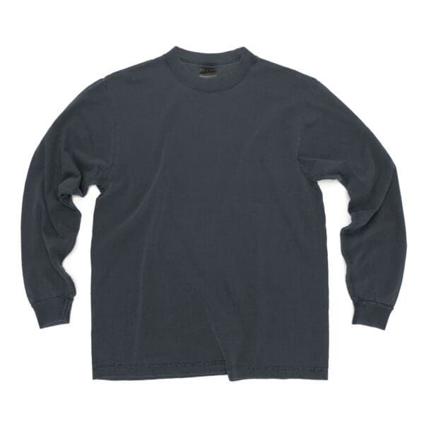 A long sleeve t-shirt with a black background.